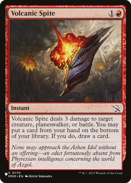 Volcanic Spite [The List Reprints]