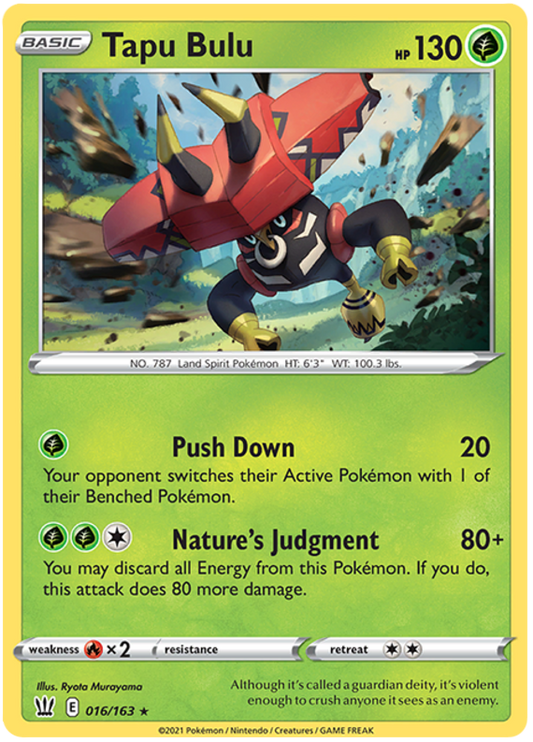 Tapu Bulu (016/163) [Sword & Shield: Battle Styles]