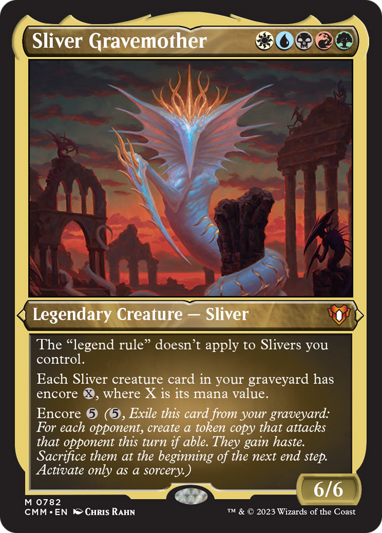 Sliver Gravemother (Display Commander) (Foil Etched) [Commander Masters]