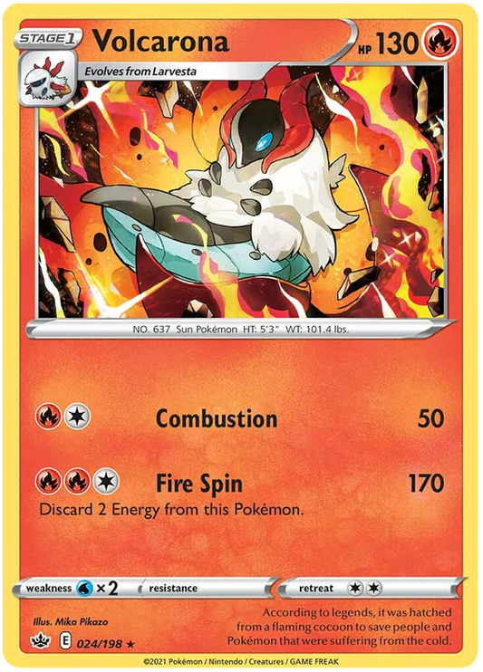 Volcarona (024/198) [Sword & Shield: Chilling Reign]