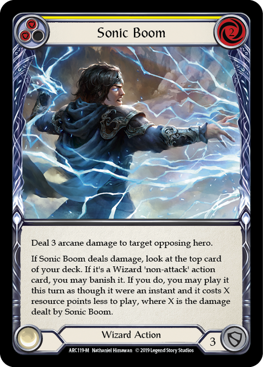 Sonic Boom [ARC119-M] (Arcane Rising)  1st Edition Rainbow Foil