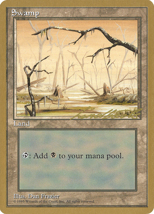 Swamp (ll370) (Leon Lindback) [Pro Tour Collector Set]