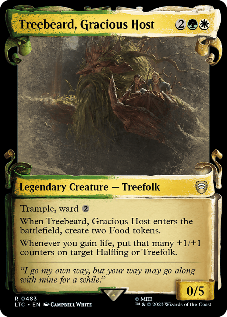 Treebeard, Gracious Host [The Lord of the Rings: Tales of Middle-Earth Commander Showcase Scrolls]