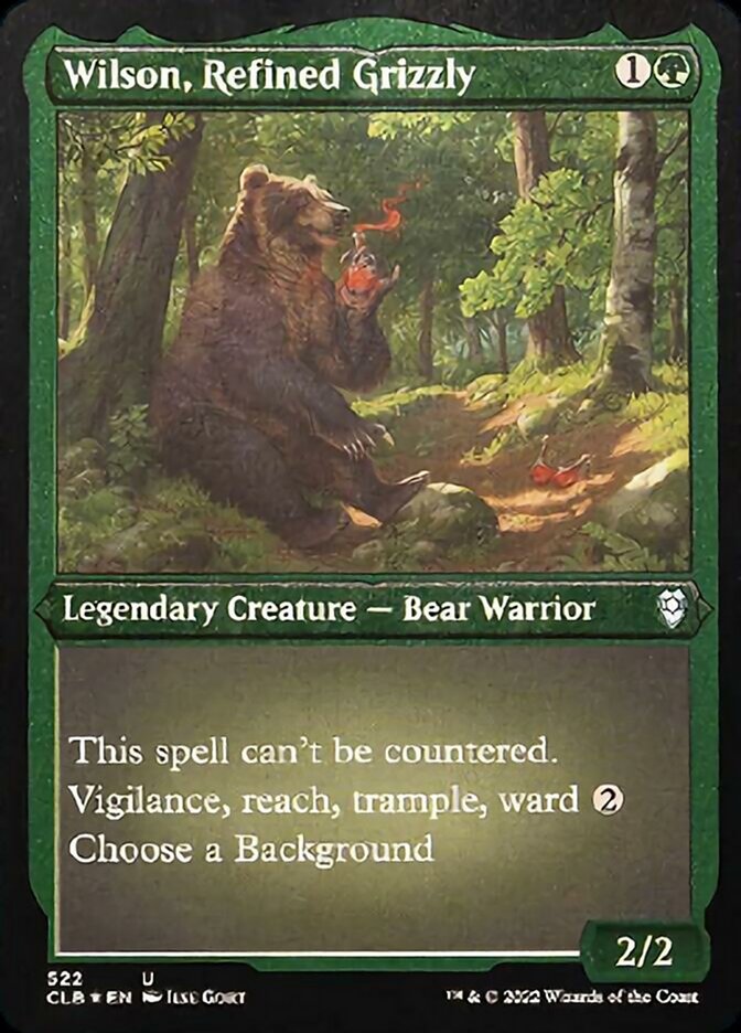 Wilson, Refined Grizzly (Foil Etched) [Commander Legends: Battle for Baldur's Gate]