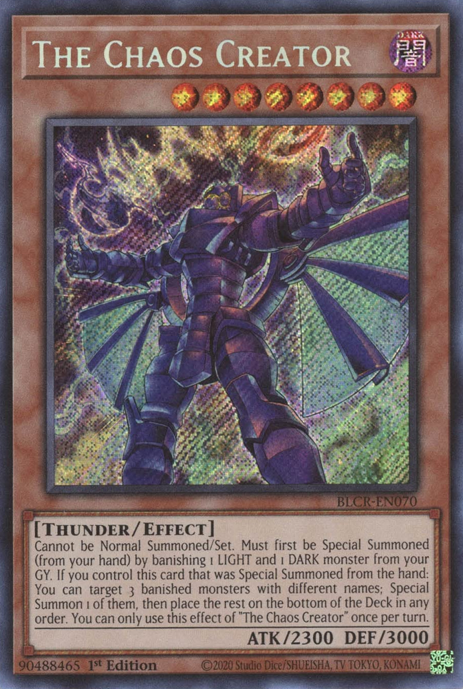 The Chaos Creator [BLCR-EN070] Secret Rare