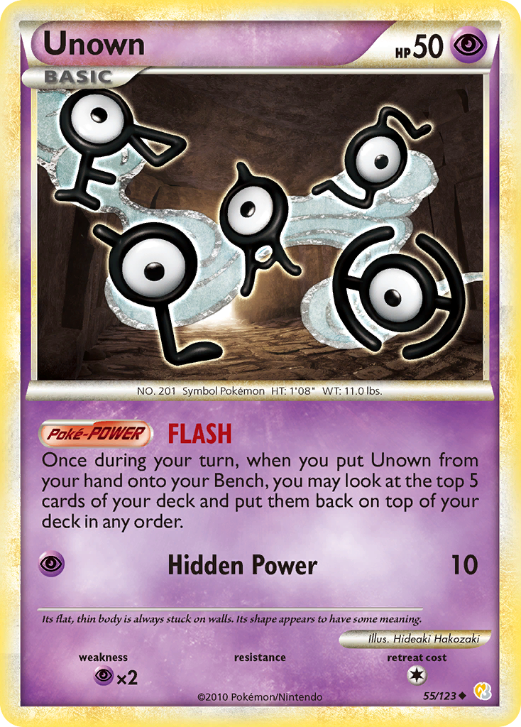 Unown (55/123) [HeartGold & SoulSilver: Base Set]