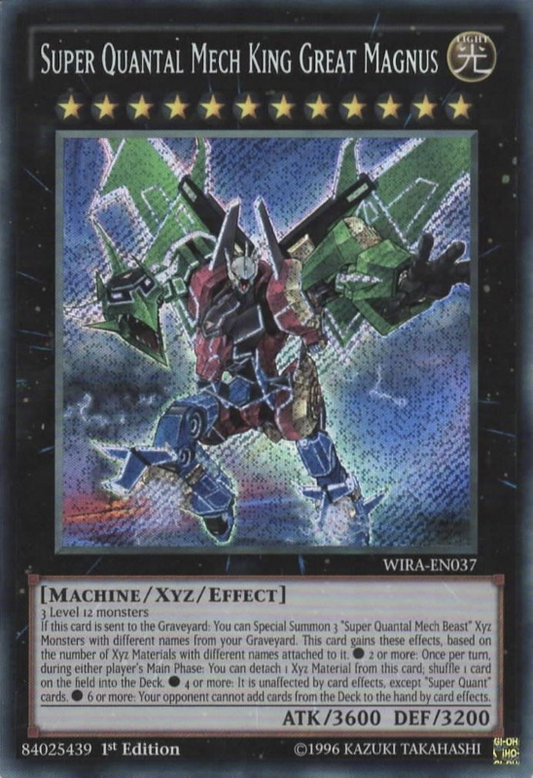 Super Quantal Mech King Great Magnus [WIRA-EN037] Secret Rare