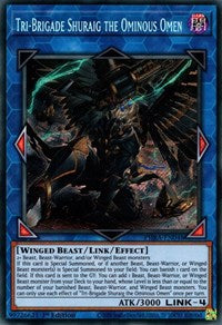 Tri-Brigade Shuraig the Ominous Omen [PHRA-EN048] Secret Rare