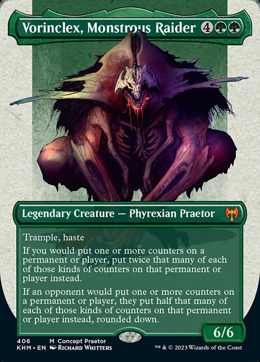 Vorinclex, Monstrous Raider (Borderless Concept Praetors) [Phyrexia: All Will Be One]