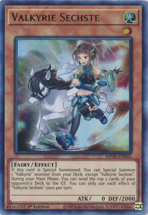 Valkyrie Sechste [MP20-EN043] Ultra Rare