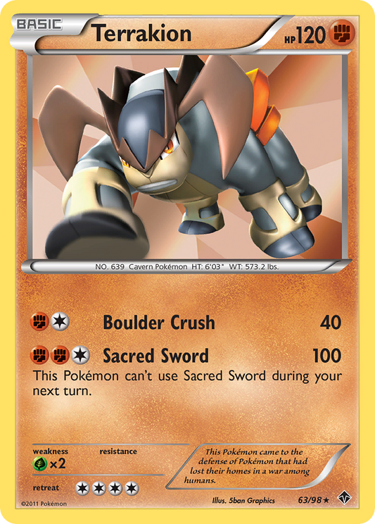 Terrakion (63/98) [Black & White: Emerging Powers]