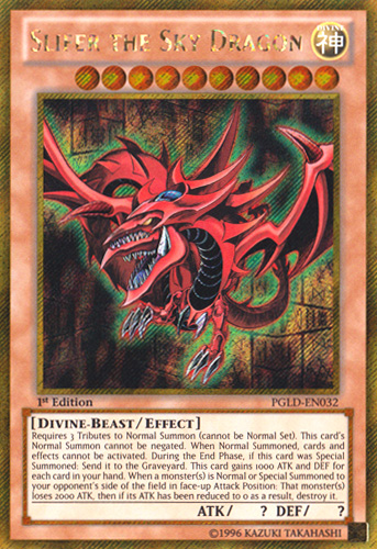 Slifer the Sky Dragon [PGLD-EN032] Gold Secret Rare