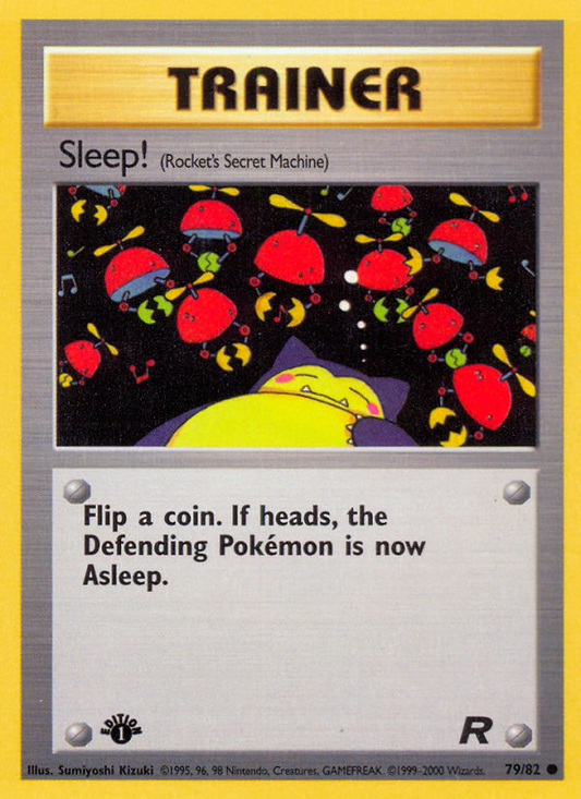 Sleep! (79/82) [Team Rocket 1st Edition]