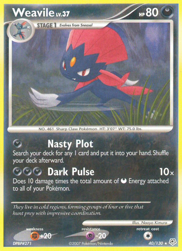 Weavile (40/130) [Diamond & Pearl: Base Set]