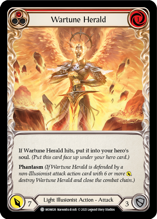 Wartune Herald (Red) [MON026] (Monarch)  1st Edition Normal