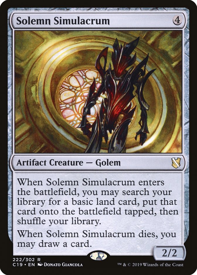 Solemn Simulacrum [Commander 2019]