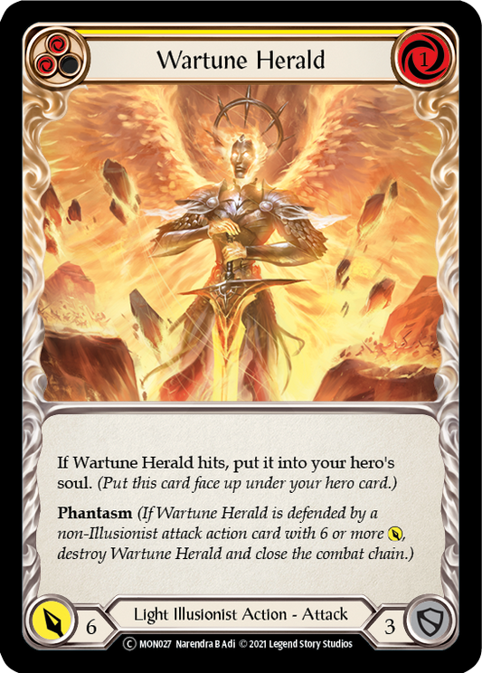 Wartune Herald (Yellow) [U-MON027-RF] (Monarch Unlimited)  Unlimited Rainbow Foil