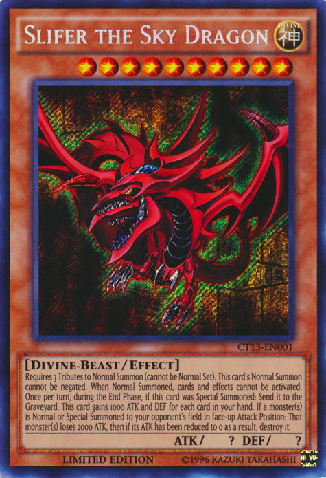 Slifer the Sky Dragon [CT13-EN001] Secret Rare