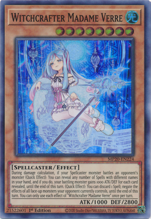 Witchcrafter Madame Verre [MP20-EN224] Super Rare